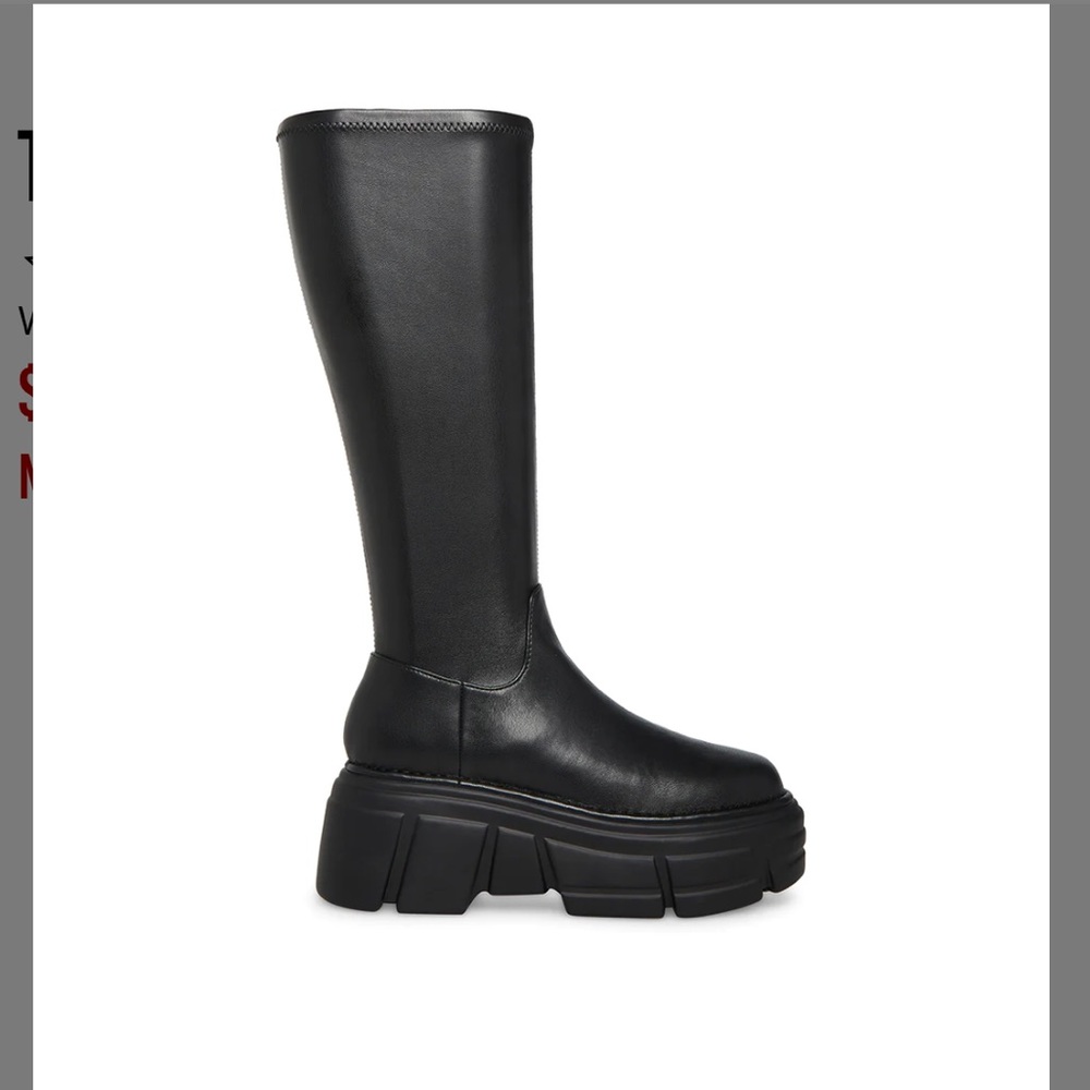 Steve Madden Terro black boots plateform